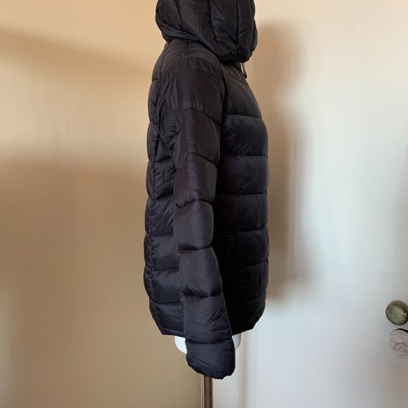 URBAN REPUBLIC BOYS HOODED BLACK PUFFER JACKET SIZE L 14/16 NYLON POLYESTER - Picture 4 of 11